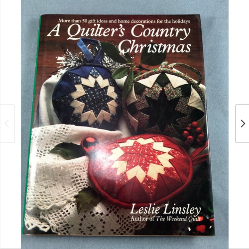 Quilters Country Christmas 1990 Leslie Linsley*Quilting Pillows Sewing Patterns